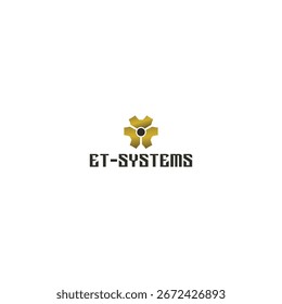 Et System logo with gold and black gear icon