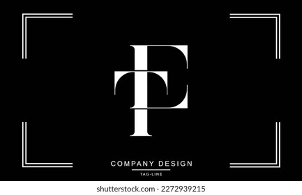 ET, TE, Abstract Letters Logo Monogram