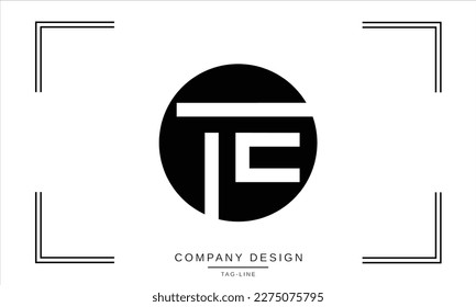 ET, TE, Abstract Letters Logo Monogram