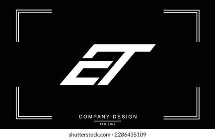 ET, TE, Abstract Letters Logo Monogram