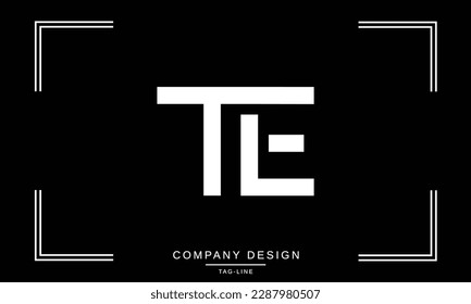 ET, TE, Logos für abstrakte Buchstaben