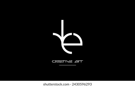 ET, TE, E, T Abstrakte Buchstaben Logo-Monogramm