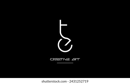 ET, TE, E, T Abstrakte Buchstaben Logo-Monogramm