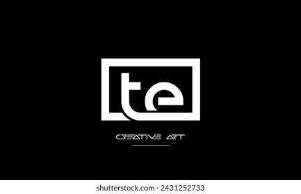 ET, TE, E, T Abstrakte Buchstaben Logo-Monogramm