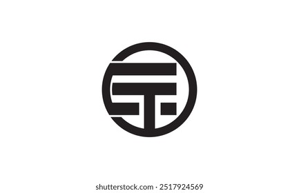 et te initial logo design vector, ET, TE Logo Monogram Design