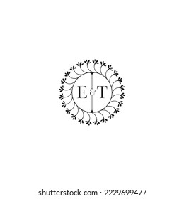 ET wedding concept floral in high quality professional design that will print well across any print media