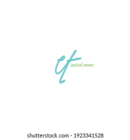 et white background handwritten logo