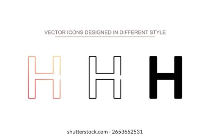 Eta icono de diseño con fondo blanco ilustración de stock