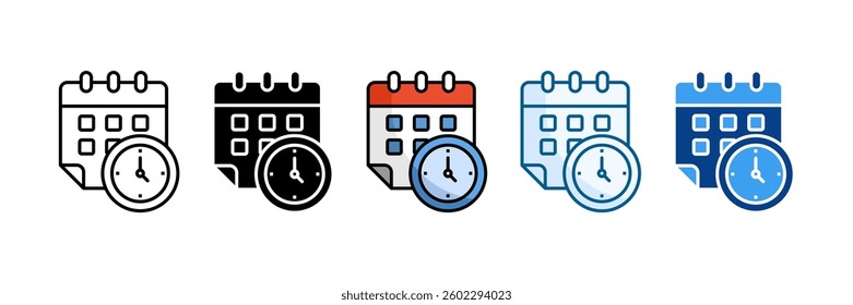 Eta Icon Set Multiple Style Collection