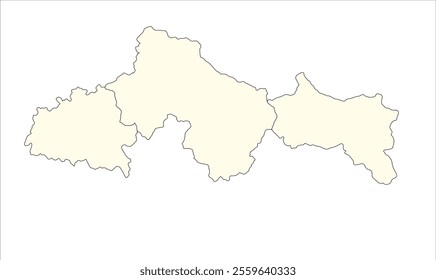 Etah District map blank, Etah District, Uttar Pradesh State, Republic of India, Government of  Uttar Pradesh, Indian territory, Eastern India, politics, village, tourism