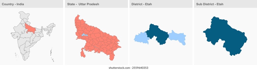 Etah map, Etah District, Uttar Pradesh State, Republic of India, Government of  Uttar Pradesh, Indian territory, Eastern India, politics, village, tourism