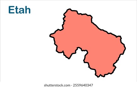 Etah subdivision map, Etah District, Uttar Pradesh State, Republic of India, Government of  Uttar Pradesh, Indian territory, Eastern India, politics, village, tourism