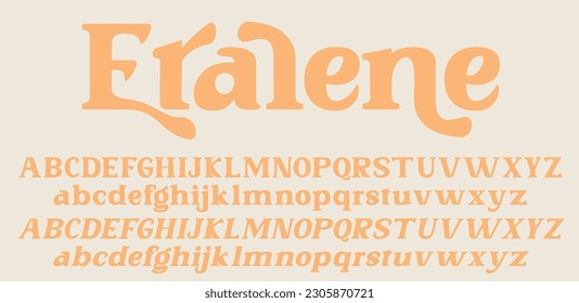 Etalene is Alphabet serif vintage font