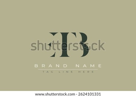 ETB abstract letter logo design. This logo is designed by three abstract letters.