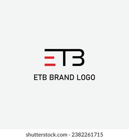 Diseño del logotipo ETB.Y vectores.logotipo y plantilla modernos.