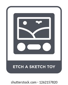 etch a sketch toy icon vector on white background, etch a sketch toy trendy filled icons from Toys collection, etch a sketch toy simple element illustration