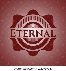 Eternal badge with red background