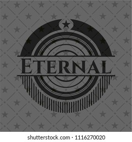 Eternal black emblem. Vintage.