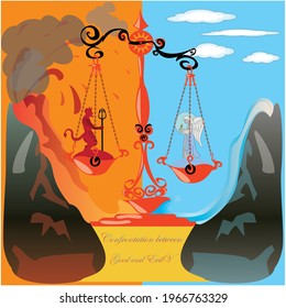 The eternal confrontation between good and evil