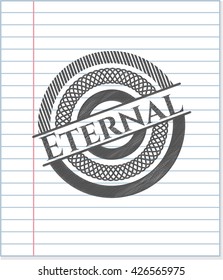 Eternal draw with pencil effect