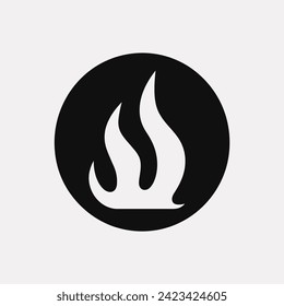 Eternal ember flame icon - Simple Vector Illustration