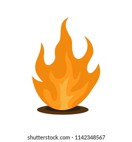 Eternal fire icon. Flat illustration of eternal fire vector icon for web isolated on white