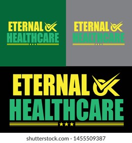 Eternal Healthcare illustration vector design full editable psd