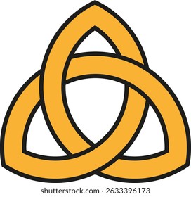 Eternal Intertwined Knot: A Unique Trilateral Design