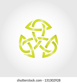 eternal knot concept in editable vector format
