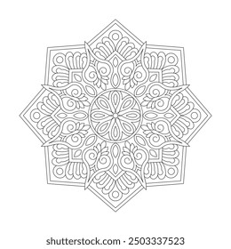 Eternal Loop Common Design Malbuch Mandala Design