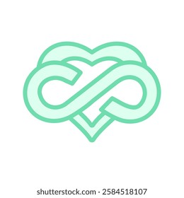 Eternal Love duotone line icon, vector, pixel perfect, illustrator file