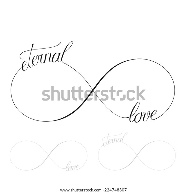 Eternal Love Icon Valentines Day Vector Stock Vector (Royalty Free ...