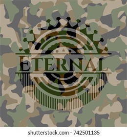 Eternal on camouflage texture