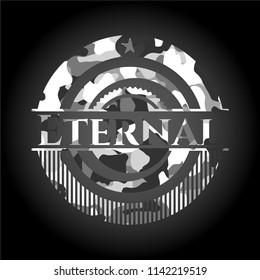 Eternal on grey camo texture