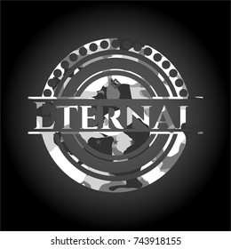 Eternal on grey camouflage pattern