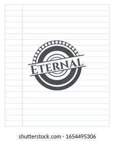 Eternal with pencil strokes. Vector Illustration. Detailed.