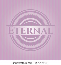 Eternal pink emblem. Vintage. Vector Illustration. Detailed.