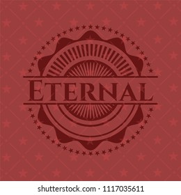 Eternal red emblem. Retro