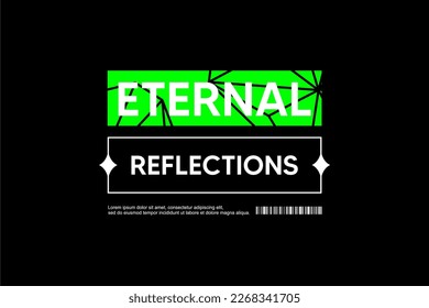 eternal reflections space poster for merchandise printing element vector eps