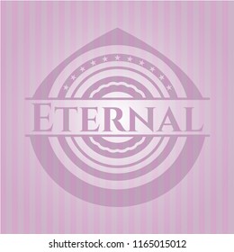 Eternal retro pink emblem