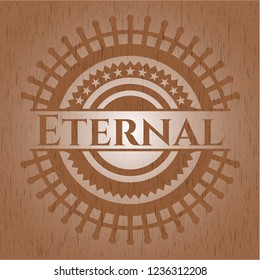 Eternal retro style wood emblem