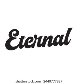 eternal text on white background.