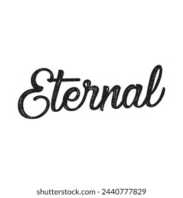 eternal text on white background.