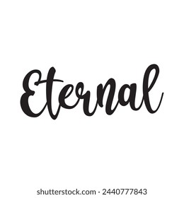 eternal text on white background.