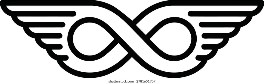 Eternal Wings Infinity Loop Icon