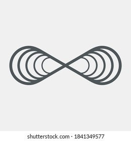 Eternity infinity symbol quality vector illustration cut