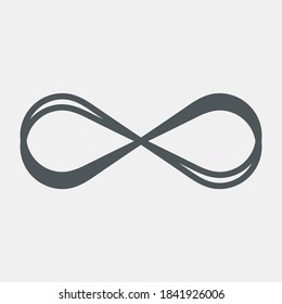 Eternity infinity symbol quality vector illustration cut