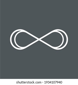 Eternity infinity symbol quality vector illustration cut