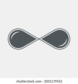 Eternity infinity symbol quality vector illustration cut