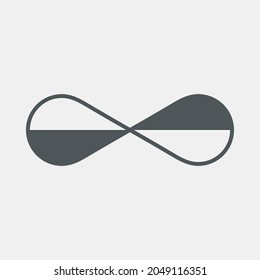 Eternity infinito símbolo calidad de ilustración vector corte